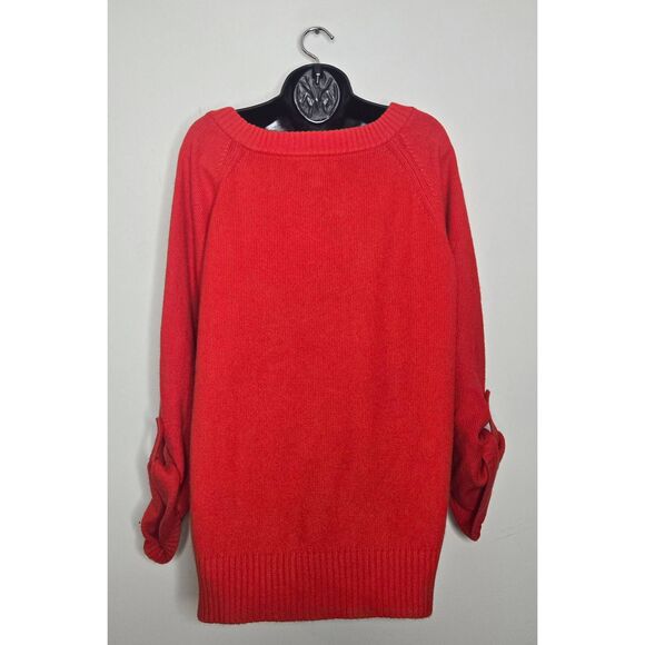 Banana Republic 100% Cashmere Sweater Size XL Red - Picture 3 of 4